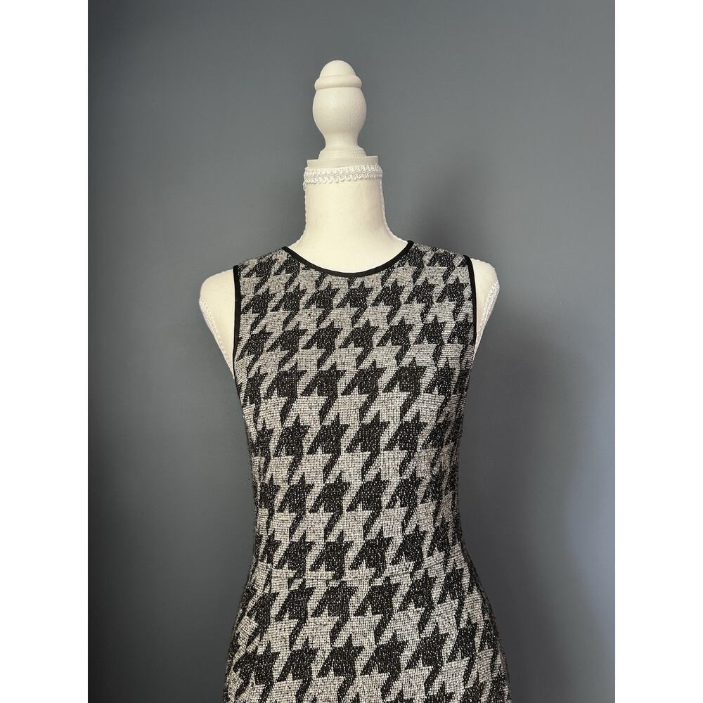Theory Size 2 Houndstooth Nikay Dress Porter Check Classic Office Minimalist - Picture 2 of 8